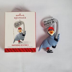 2014 Hallmark Keepsake Ornament “Partridge on a Par 3” Golf Birdie – Robert Chad